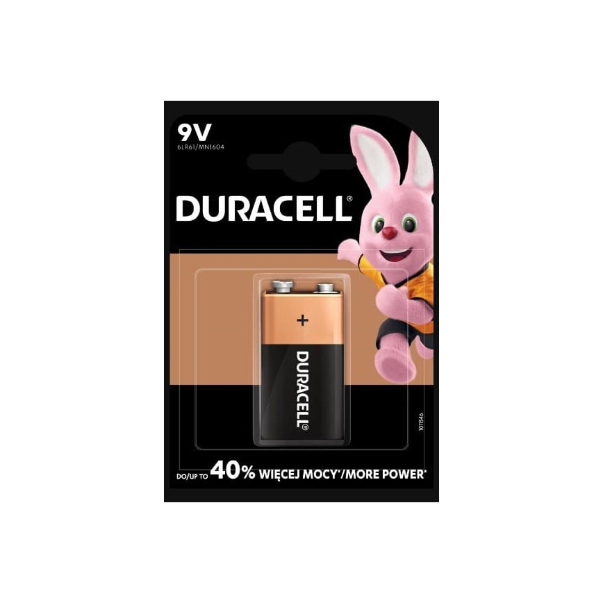 Duracell - 1 kpl Alkaliparisto Basic 9V 550 mAh