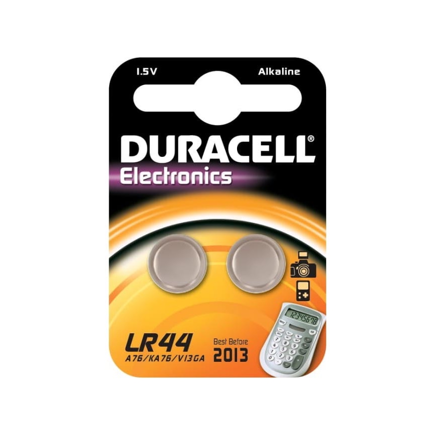 Duracell - 2 kpl Alkaliparisto LR44/A76 1,5V 150 mAh