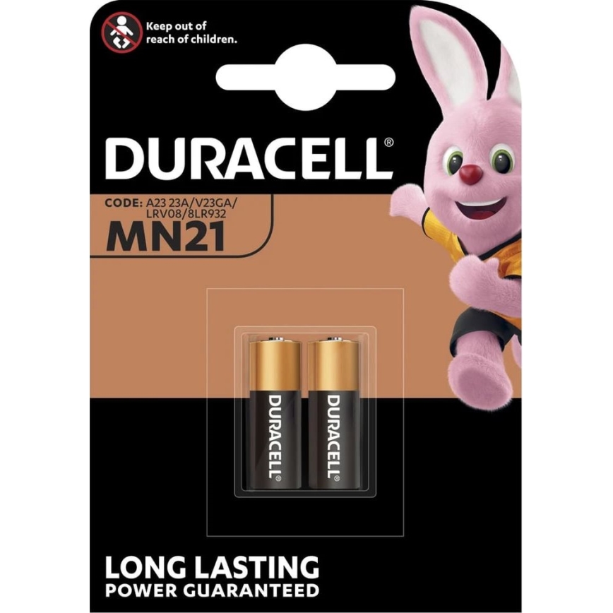 Duracell - 2 kpl Alkaliparisto MN21/A23 12V 50 mAh