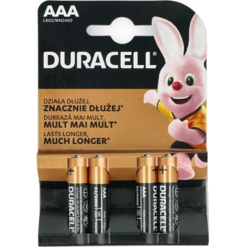 Duracell - 4 kpl Alkaliparisto Basic LR03/AAA 1,5V 2400 mAh