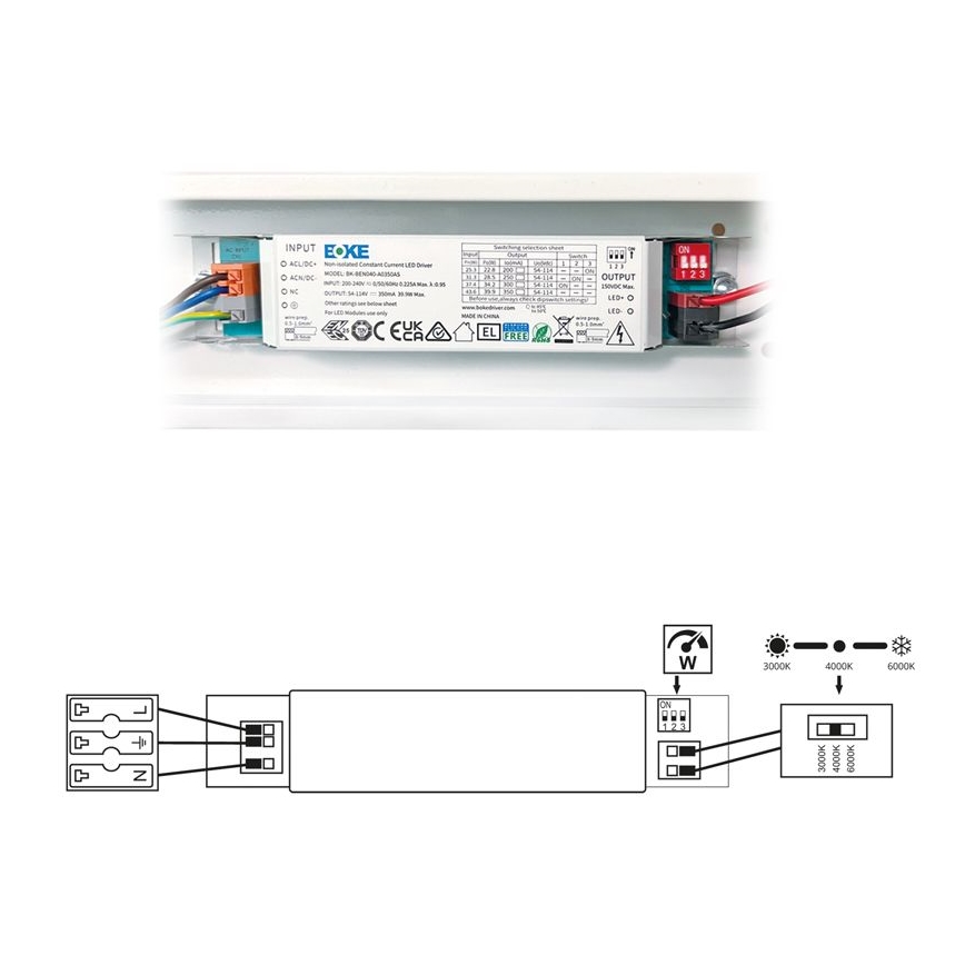 LED Loisteputki VELO LED/36/48/60W/230V 3000/4000/6000K 150 cm valkoinen