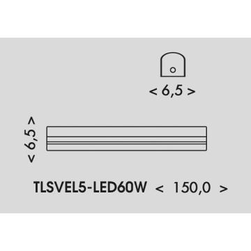 LED Loisteputki VELO LED/36/48/60W/230V 3000/4000/6000K 150 cm valkoinen