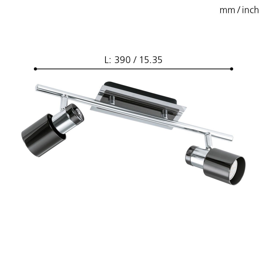 Eglo 30833 - LED-kohdevalaisin DAVIDA 1 2xGU10/5W/230V