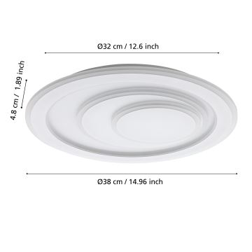 Eglo - LED-kattovalaisin LED/14,7W/230V halkaisija 38 cm