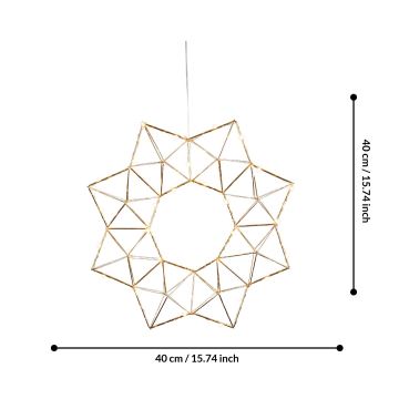 Eglo 411017 - LED-joulukoriste EDGE LED/1,92W/3/230V tähti