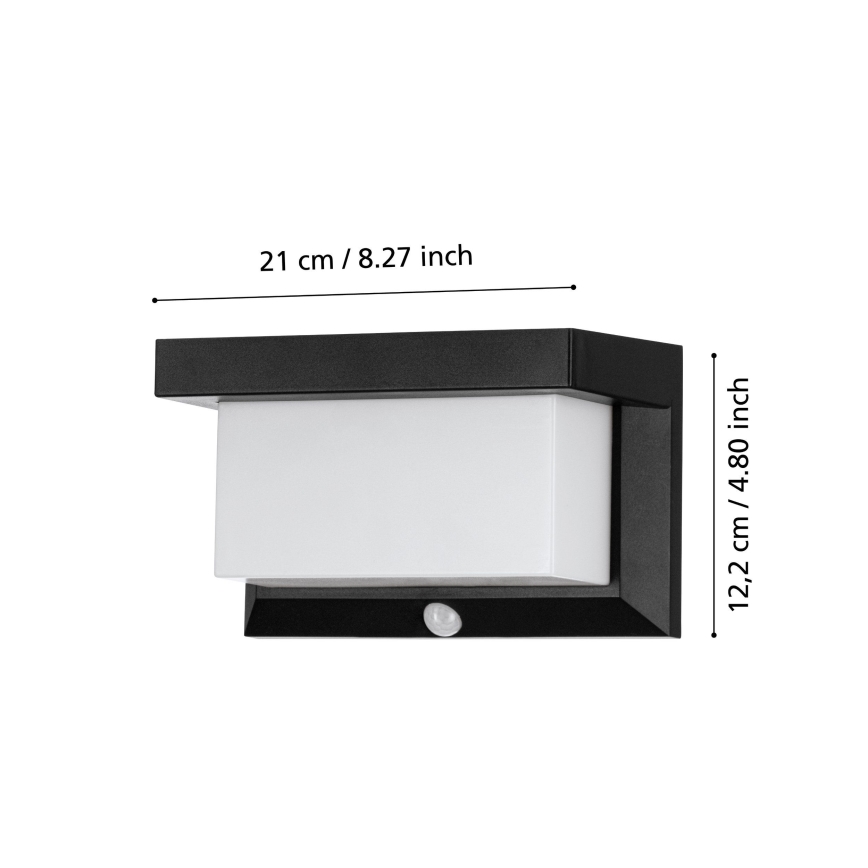 Eglo - LED-seinäaurinkovalaisin anturilla LED/3,84W/3,7V IP44