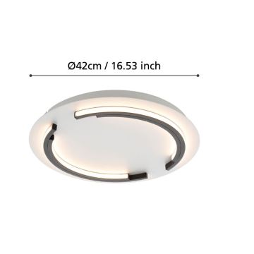 Eglo - LED Himmennettävä kattovalo LED/25W/230V 3000K d. 42 cm