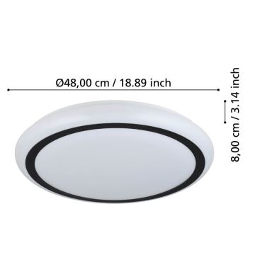 Eglo - LED-kattovalaisin LED/19,5W/230V