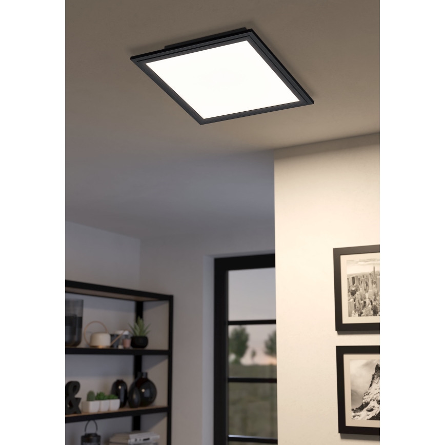 Eglo - LED-kattovalaisin LED/14W/230V 30x30 cm musta