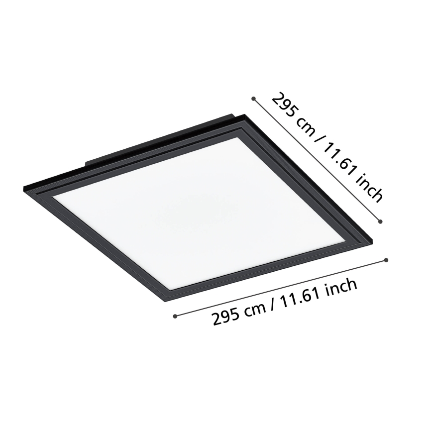 Eglo - LED-kattovalaisin LED/14W/230V 30x30 cm musta