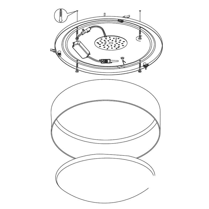 Eglo 93952 - LED-kattovalaisin PALOMARO LED/24W/230V