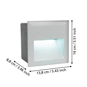 Eglo 95235 - LED Ulkonavigointivalo ZIMBA 1xLED/3,7W/230V IP65