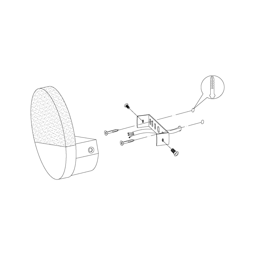 Eglo 96041 - LED-seinävalaisin METRASS 1 1xLED/4,5W/230V