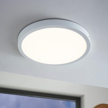 Eglo 97262 - LED-kattovalaisin FUEVA 1 1xLED/25W/230V valkoinen pyöreä 2500 lm