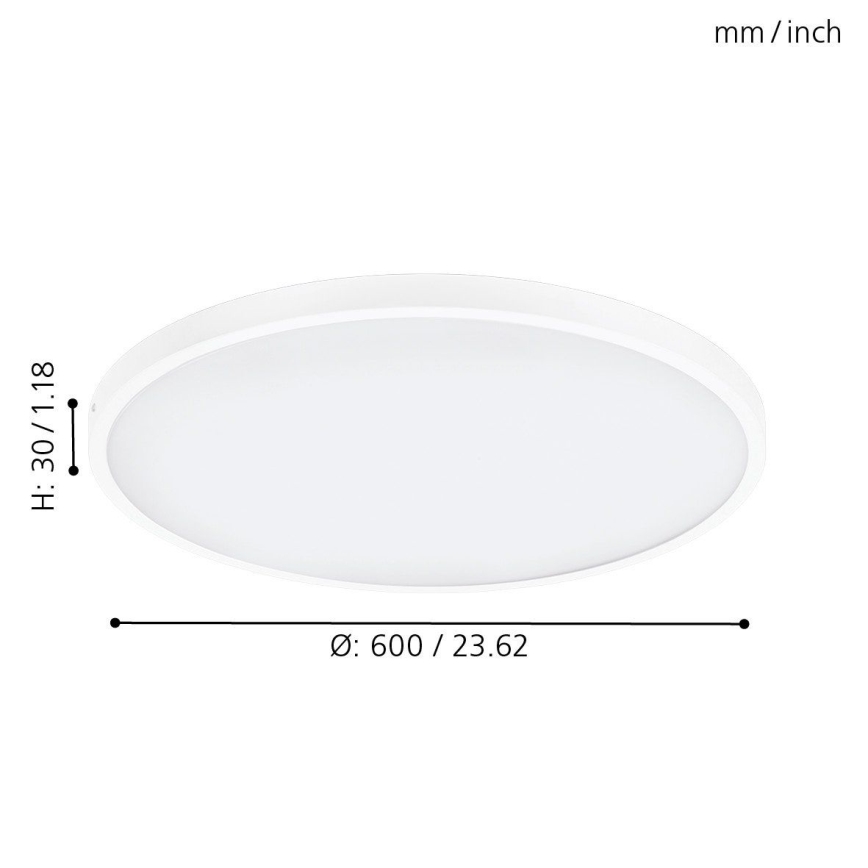 Eglo 97279 - Himmennettävä LED-kattovalaisin FUEVA 1 1xLED/27W/230V