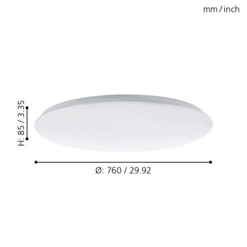 Eglo 97527 - Himmennettävä LED-kattovalaisin GIRON LED/60W/230V