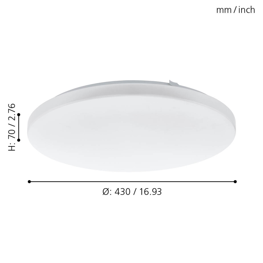 Eglo 97873 - LED-kattovalaisin FRANIA LED/33,5W/230V