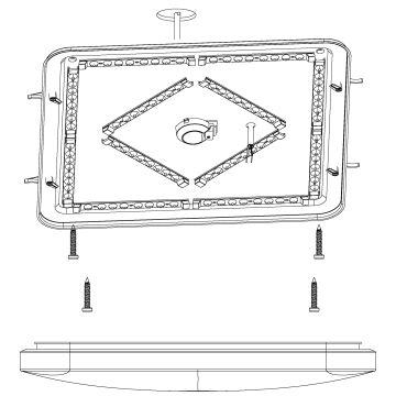 Eglo 98449 - LED-kattovalaisin FRANIA-S LED/49,5W/230V