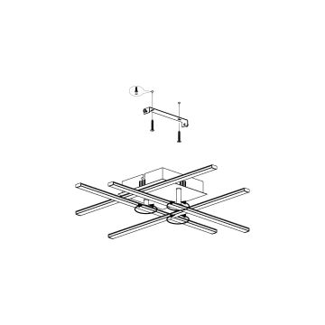 Eglo 99316 - LED-kattovalaisin LASANA LED/5,2W/230V