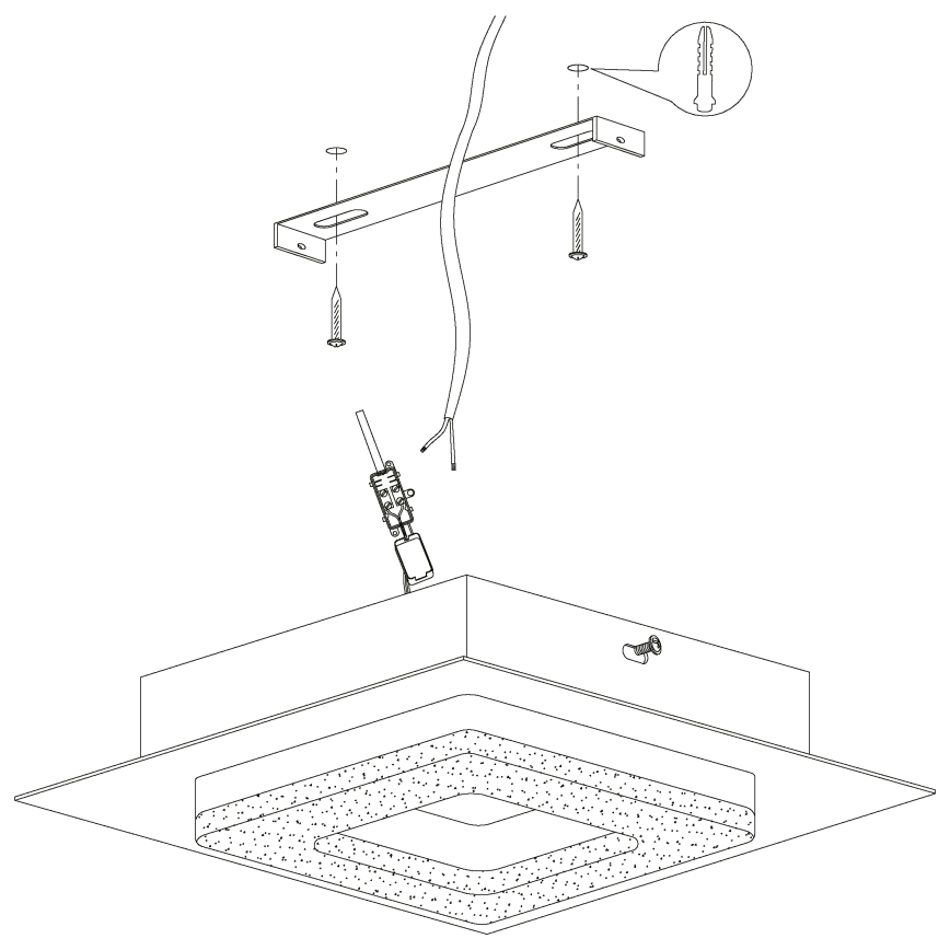 Eglo 99324 - LED-kattovalaisin FRADELO 4xLED/4W/230V