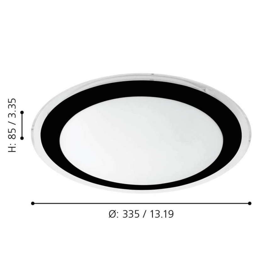 Eglo 99404 - LED-kattovalaisin COMPETA LED/18W/230V