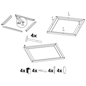 Eglo - Kehys valolle 640x640 mm