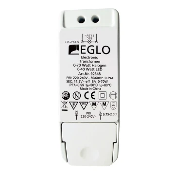 Eglo - Elektroninen muuntaja EINBAUSPOT 70W/230V/11,5V AC