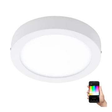 Eglo - Himmennettävä LED-RGB-kattovalaisin FUEVA-C LED/15,6W/230V