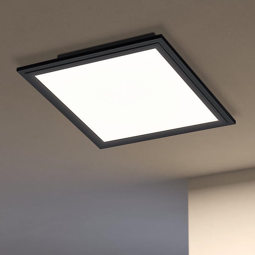 Eglo - LED-kattovalaisin LED/14W/230V 30x30 cm musta