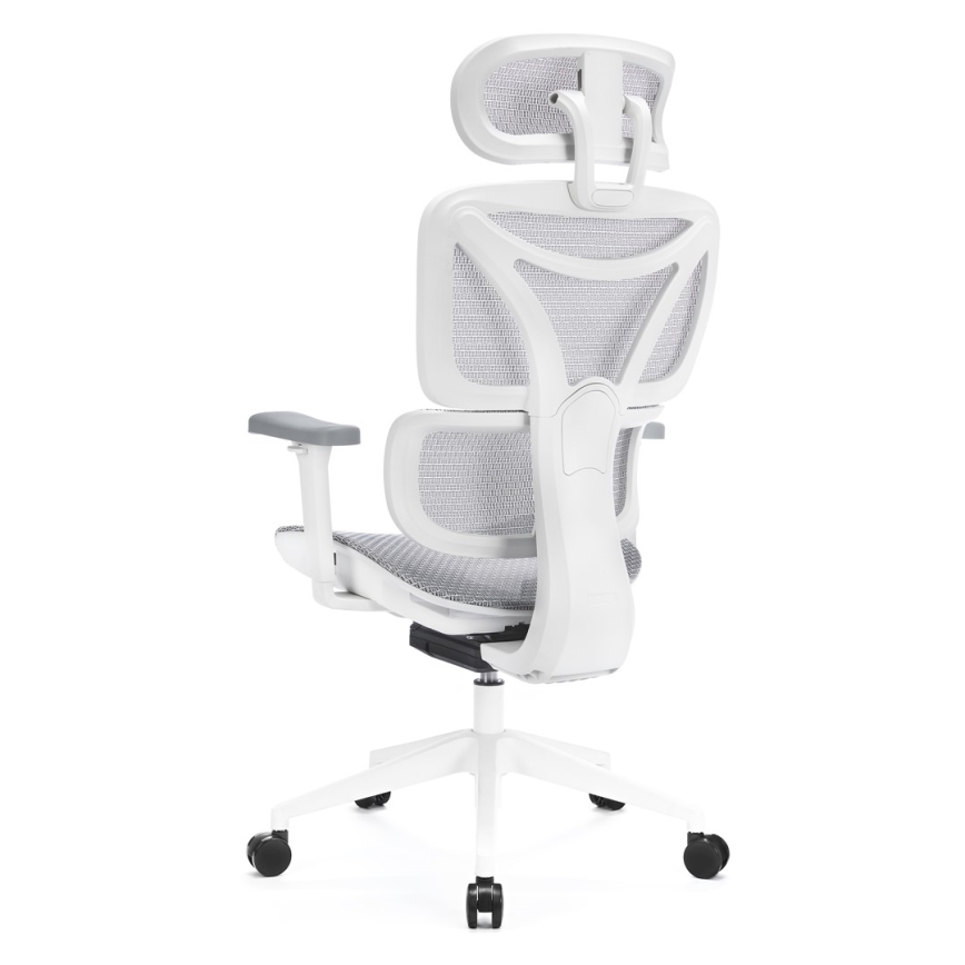 Ergonominen työtuoli LEVANO harmaa/valkoinen/musta