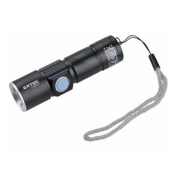 Extol - LED taskulamppu LED/3W/450 mAh/3,7V musta