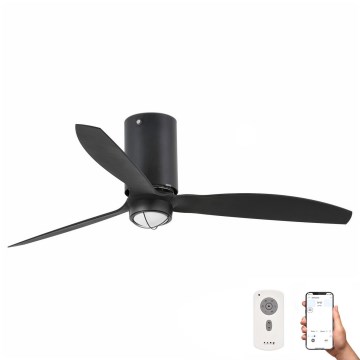 FARO 32043WP-10-LED Kattotuuletin MINI TUBE FAN M 16W/230V d. 128 cm SMART + RC