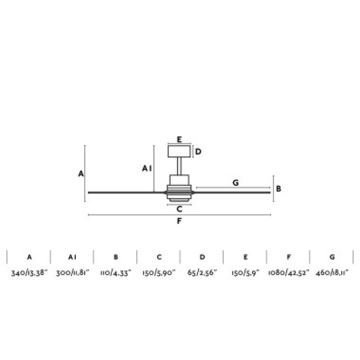 FARO 33517DC - Kattotuuletin MINI LANTAU puu/musta + kaukosäädin