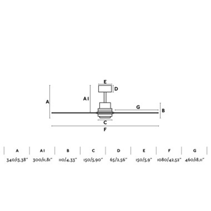 FARO 33517DC - Kattotuuletin MINI LANTAU puu/musta + kaukosäädin