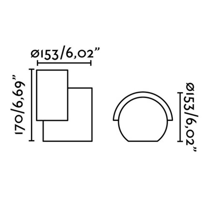 FARO 70576 - LED-ulkoseinävalaisin NOBORU LED/16W/230V IP65