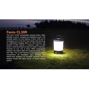 Fenix CL30R - LED Kannettava ladattava lamppu LED/USB IPX7 650 lm 300 h