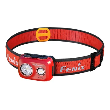 Fenix HL32RTRED - Ladattava LED-ajovalaisin LED/USB IP66 800 lm 300 h punainen/oranssi