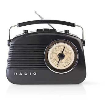 FM-radio 4,5W / 230V musta
