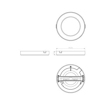 Globo - LED-kattovalaisin LED/6W/230V 3000/4000/6500K valkoinen