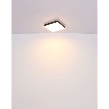 Globo - LED-kattovalaisin LED/18W/230V 30x30 cm musta