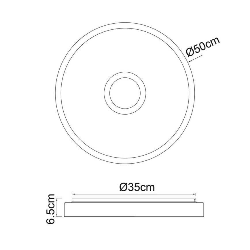 Globo - LED RGB Kylpyhuoneen himmennysvalo LED/40W/230V 2700-6500K IP44 Wi-Fi Tuya + kauko-ohjaus