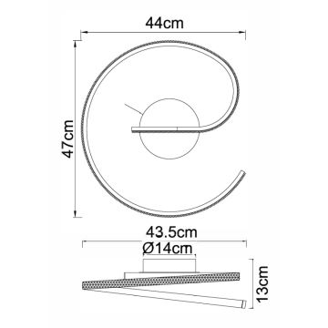 Globo - LED-kattokruunu LED/20W/230V