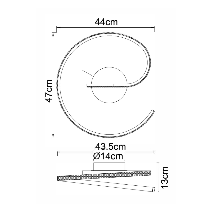 Globo - LED-kattokruunu LED/20W/230V