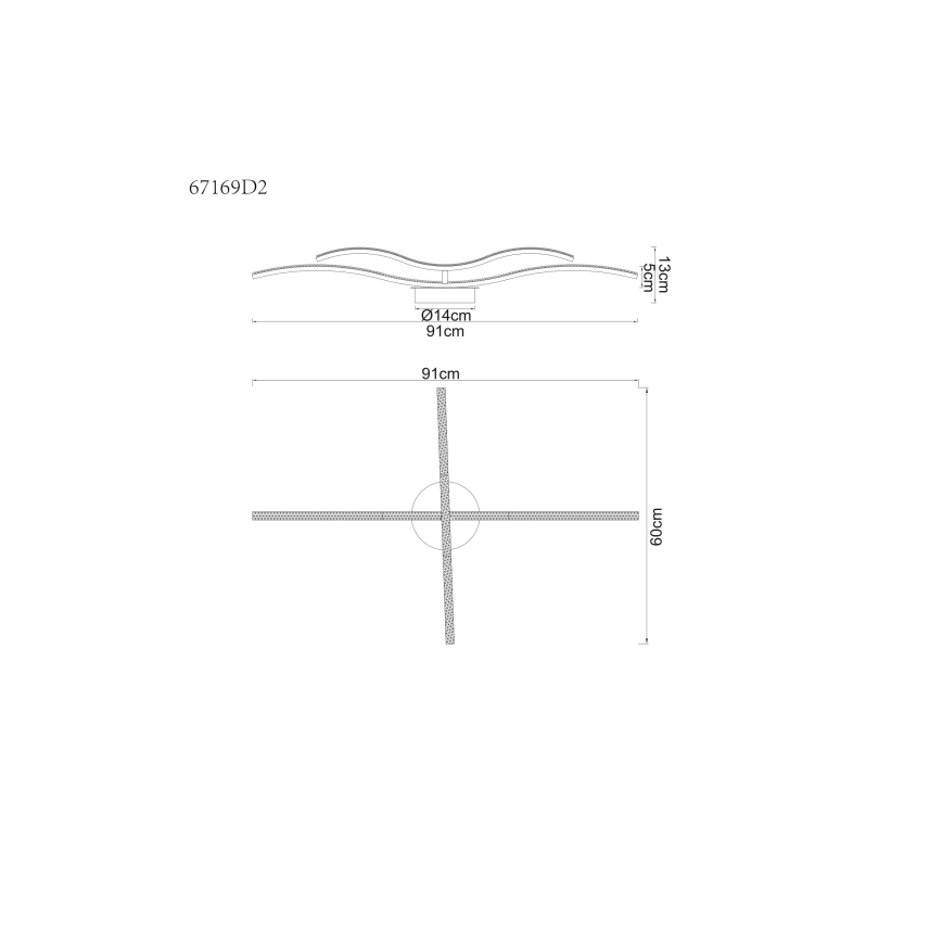 Globo - LED-kattokruunu LED/20W/230V