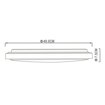 Globo - LED-kattovalaisin LED/32W/230V 3000/4000/6000K halkaisija 49 cm