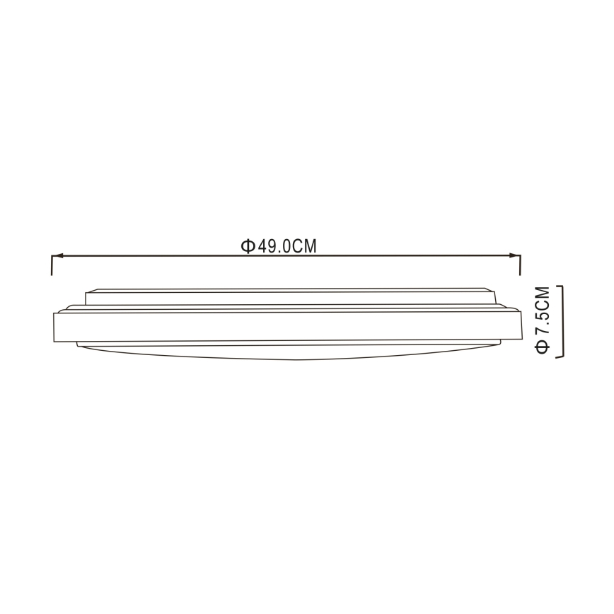 Globo - LED-kattovalaisin LED/32W/230V 3000/4000/6000K halkaisija 49 cm