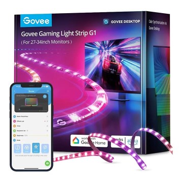Govee - Dreamview G1 Smart LED RGBIC monitor ivalaistus 27-34" Wi-Fi
