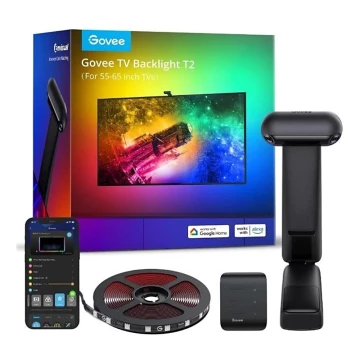 Govee - DreamView T2 DUAL TV 55-65" SMART LED taustavalo RGBIC Wi-Fi + kauko-ohjaus
