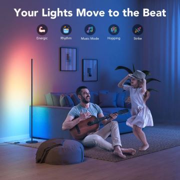 Govee - RGBICW Smart Kulma Floor Lamp Wi-Fi