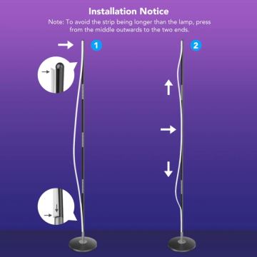 Govee - RGBICW Smart Kulma Floor Lamp Wi-Fi